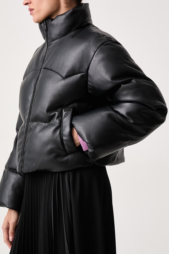 Krátka bunda dámska PALMER CROPPED PUFFER Levi's 006SA čierna