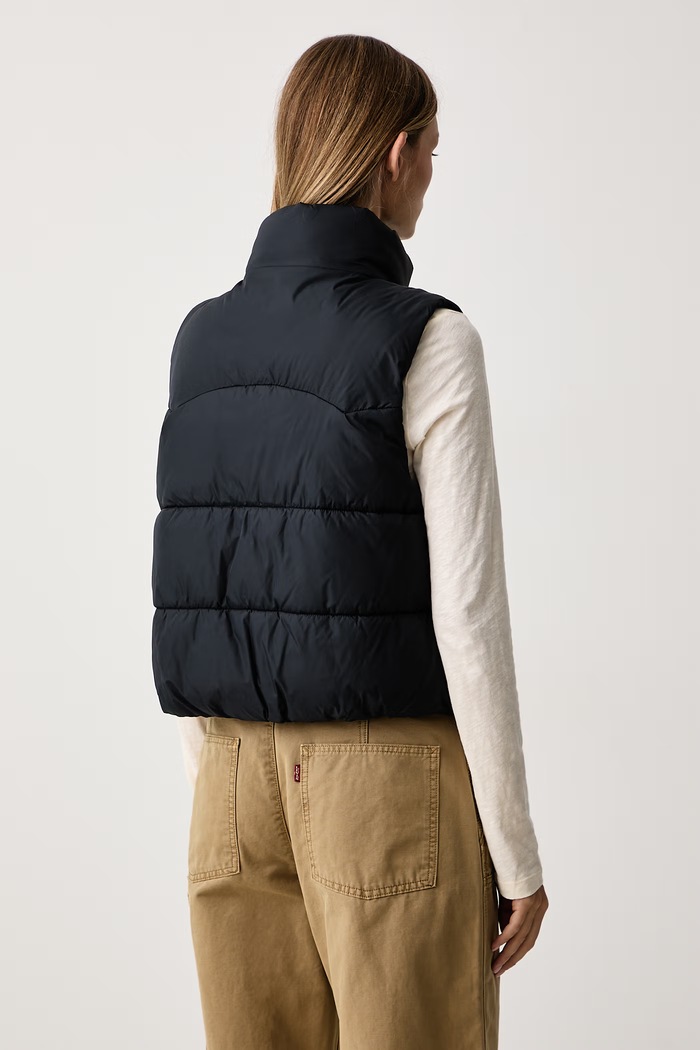 Odzież Levi's Bezrękawnik damski PALMER PUFFER 006S7 granatowy