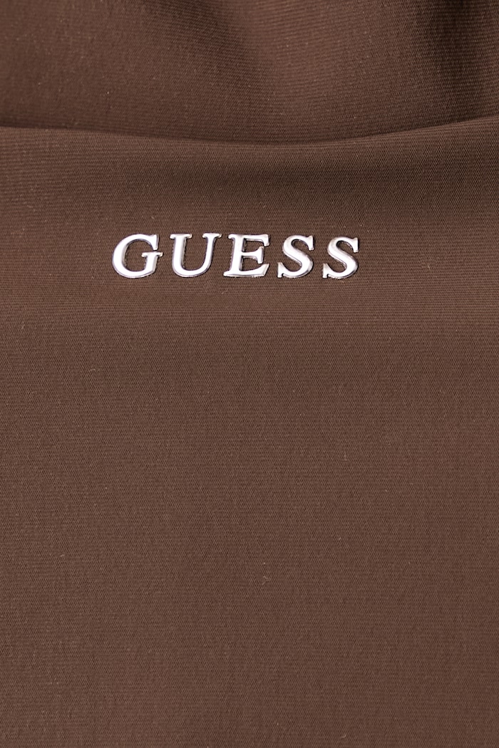 Μπουφάν γυναικείο MARGUERITE Guess καφέ V6BQ22.K7134