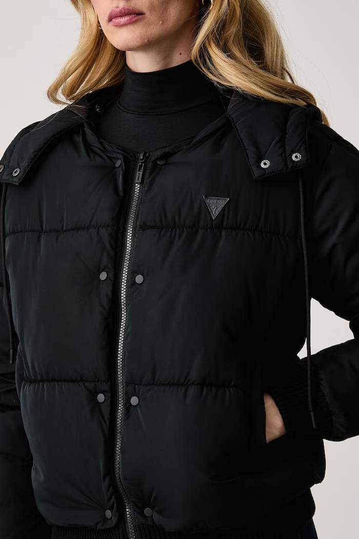 Prešívaná bunda dámska VIRGINIA Guess V6BL09.W4391 čierna