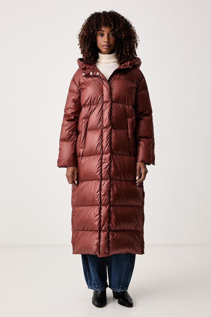 Twinset Kurtka puchowa damska pomarańczowy 262TP2650