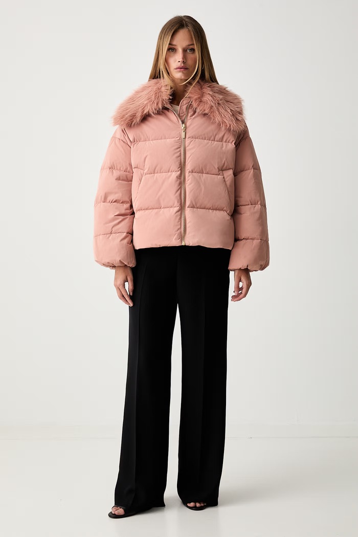 Twinset pernata jakna za žene 262TP2360 roza AW26