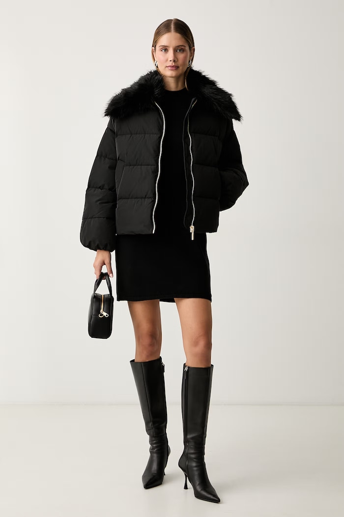 Twinset kurtka puchowa damska 262TP2360 czarny AW26