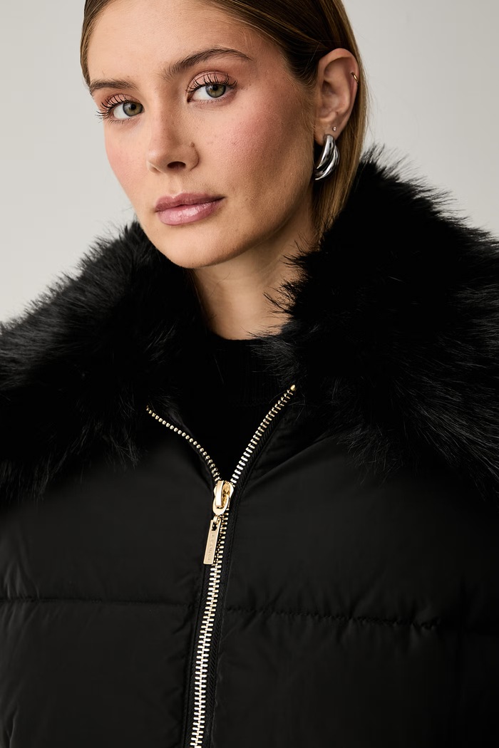 Twinset kurtka puchowa damska 262TP2360 czarny