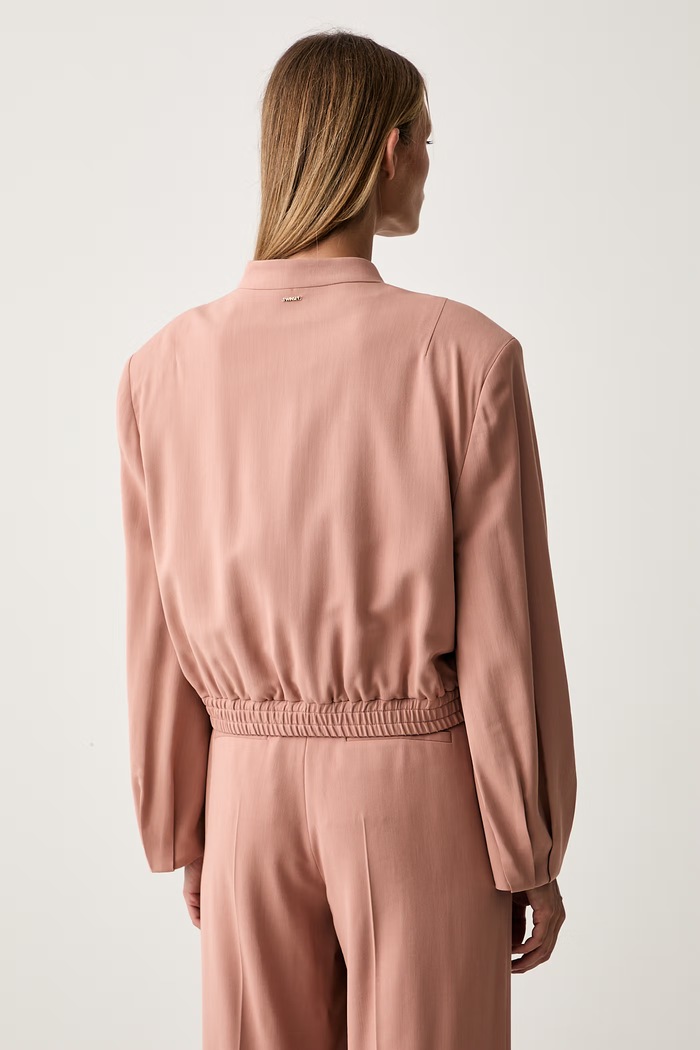 Odjeća Twinset jakna za žene s viskozom 262TP268E roza