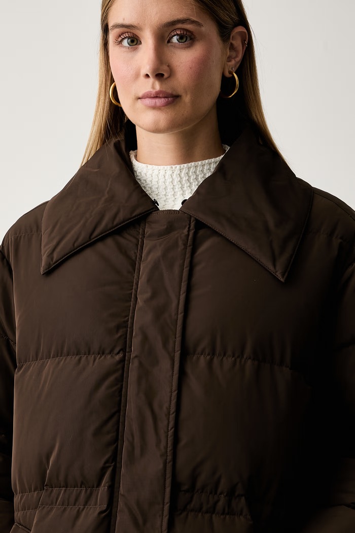 Twinset пухено яке дамско кафяв 262TP2363