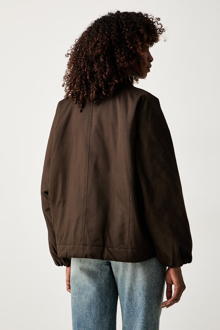 Twinset bunda dámska s bavlnou 262TP2181 hnedá