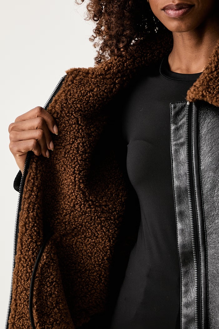 Twinset bunda dámska z imitácie kože 262AP2180