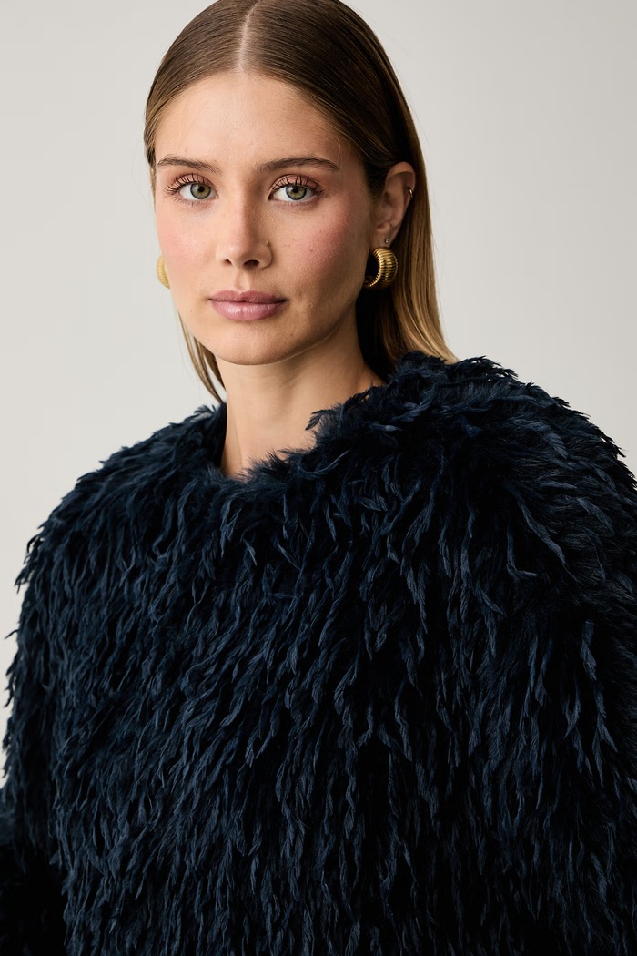 Twinset krótka kurtka damska granatowy 262AP2441