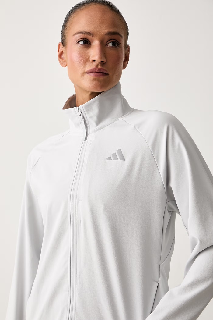 adidas Performance sportovní bunda dámská Essentials šedá KG5749
