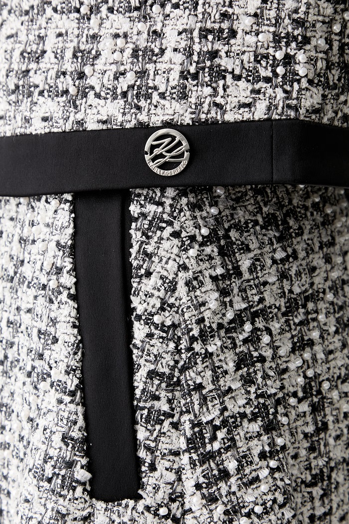 Karl Lagerfeld σακάκι γυναικείο με πρόσμιξη μαλλιού B3W14027 μαύρο