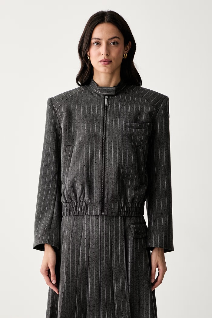 Karl Lagerfeld giacca di mezza stagione da donna grigio B3W14029