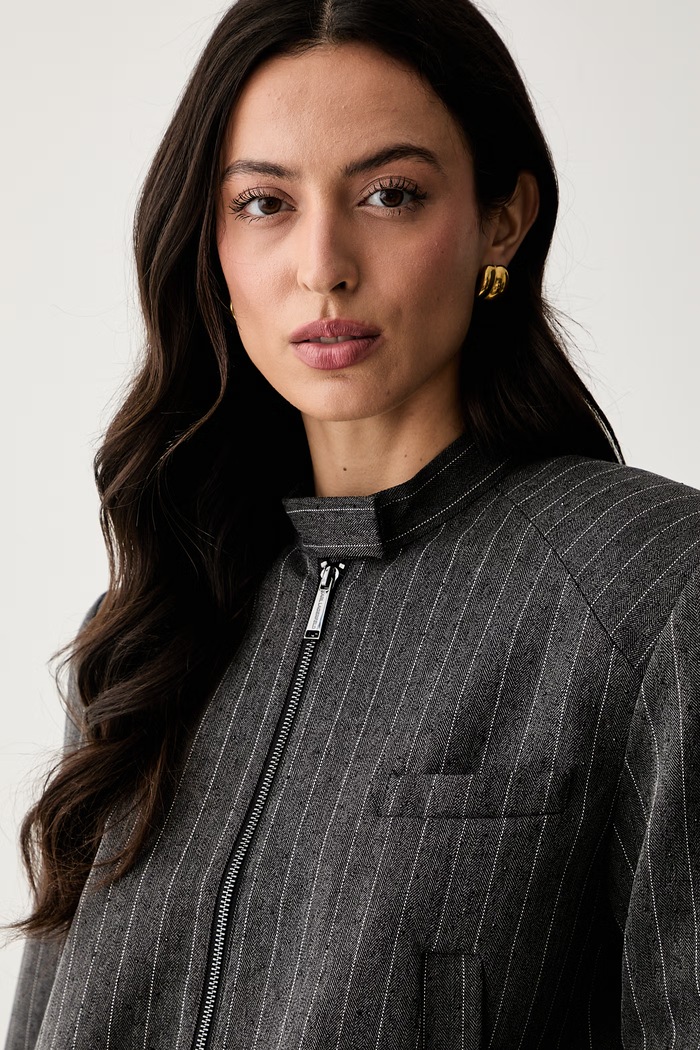 Karl Lagerfeld giacca di mezza stagione da donna grigio B3W14029