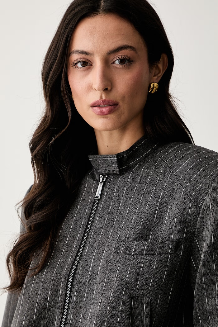 Karl Lagerfeld giacca di mezza stagione da donna grigio B3W14029