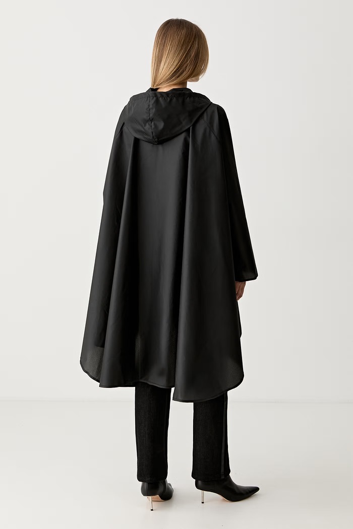 Ρούχα Karl Lagerfeld κάπα γυναικεία K/SIGNATURE B3W50059 μαύρο