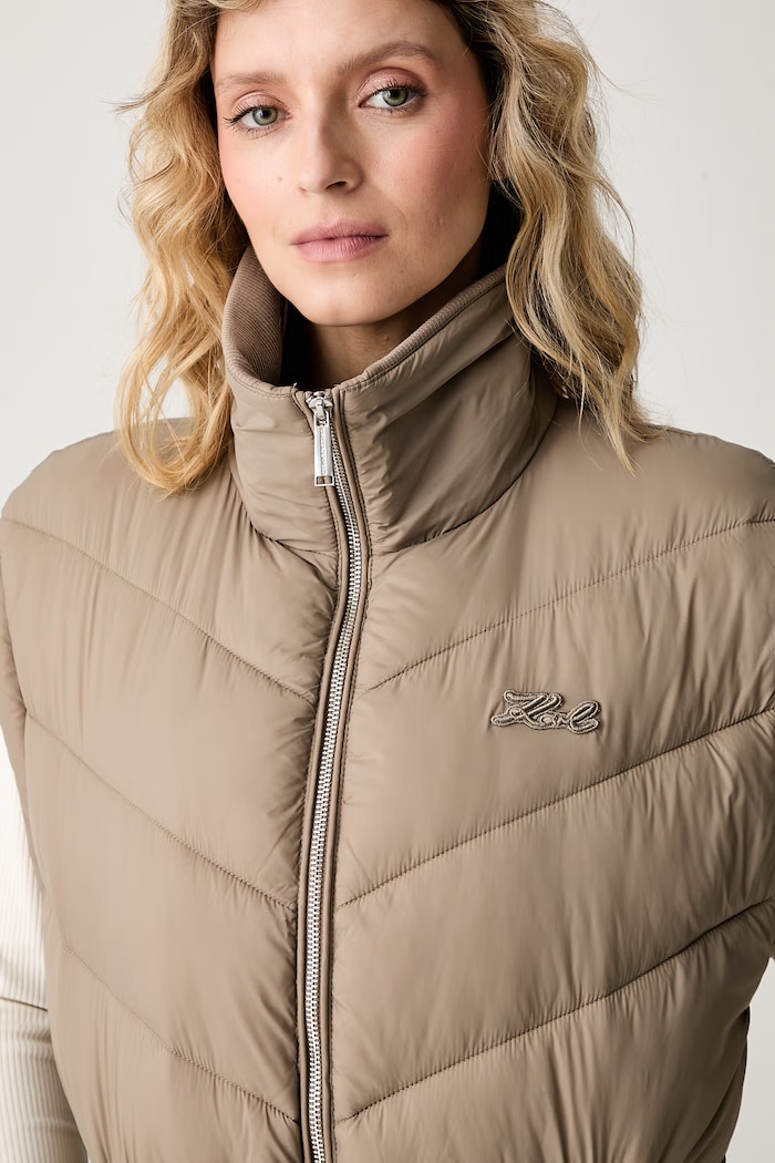 Karl Lagerfeld безрукавка жіноча бежевий B3W15033