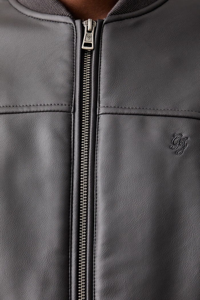 Guess Jeans яке бомбър дамско от имитация на кожа W6YL01.W2525