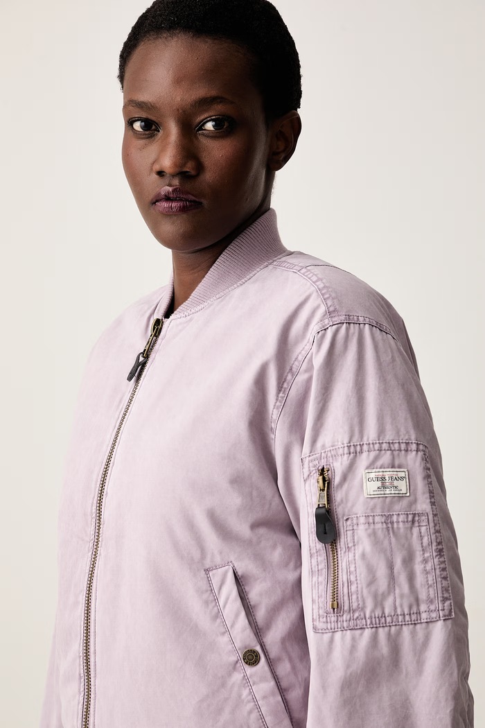 Guess Jeans bomber jakna ženska vijolična W6YL0U.W2796
