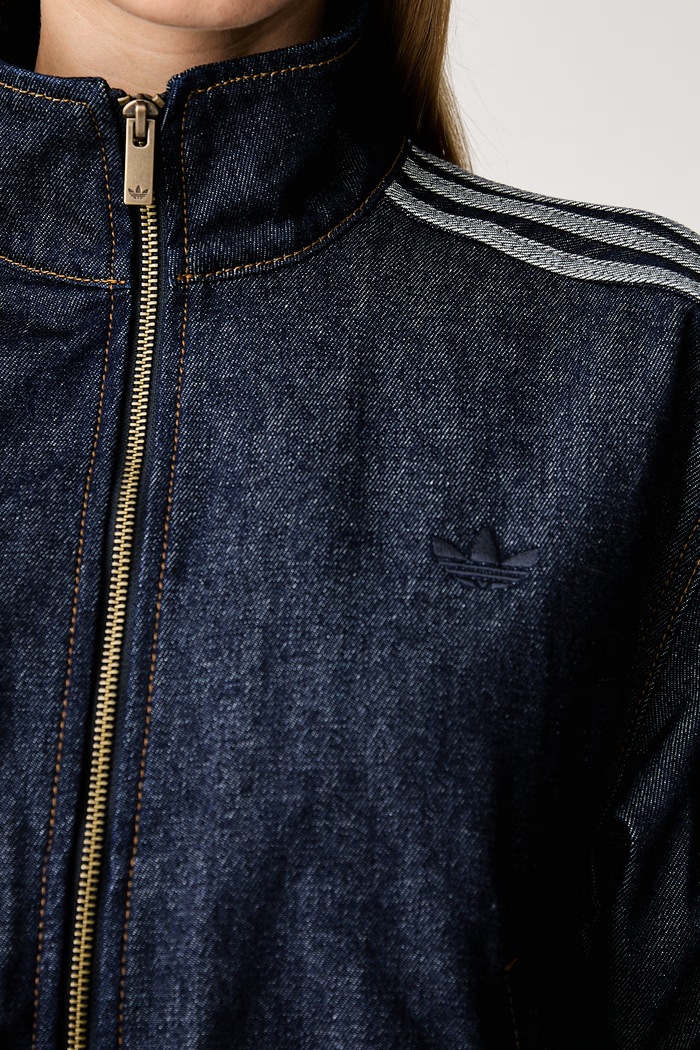 adidas Originals τζιν μπουφάν γυναικείο ντένιμ Firebird KQ6491 μπλε