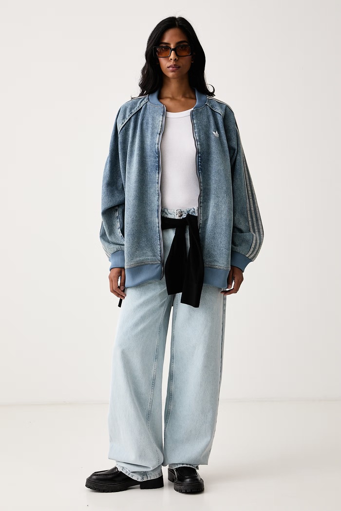 adidas Originals Bomber jakna ženska denim KQ6473 modra AW26