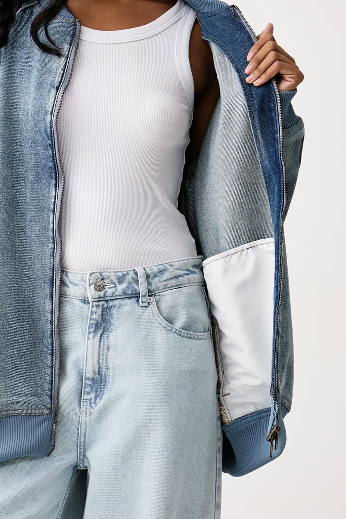 adidas Originals Bomber jakna ženska denim KQ6473