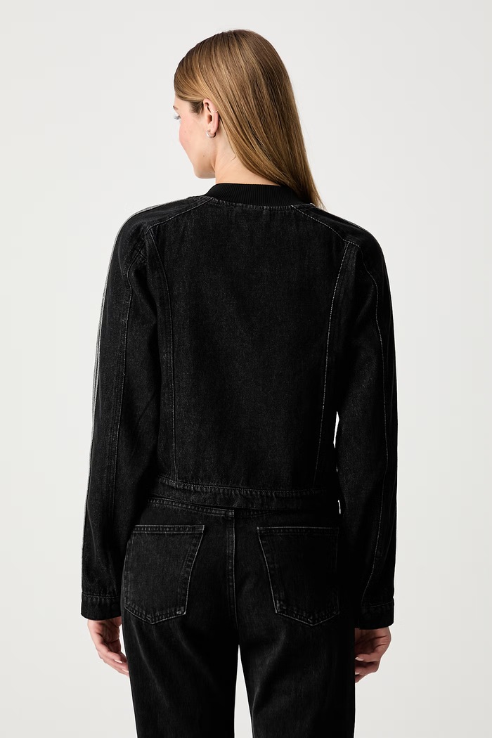 Oblečenie adidas Originals bunda dámska rifľová SST 2.0 KQ6467 čierna
