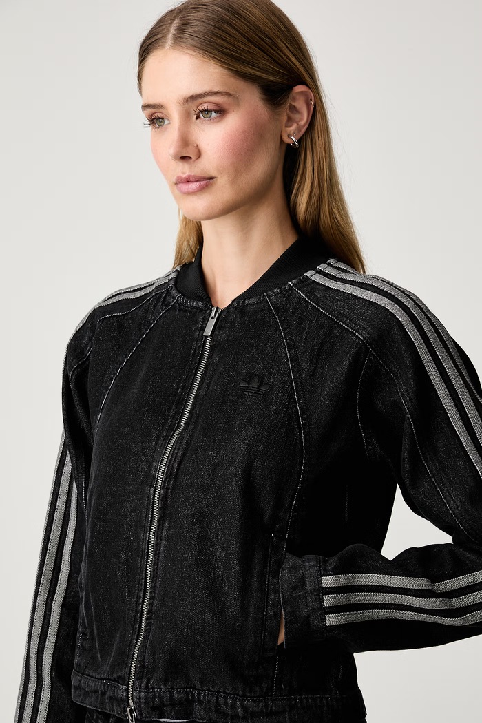 adidas Originals bunda dámska rifľová SST 2.0 čierna KQ6467