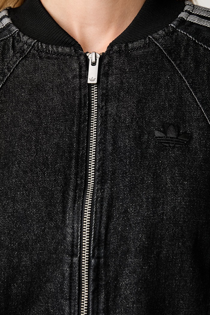 adidas Originals bunda dámska rifľová SST 2.0 KQ6467 čierna