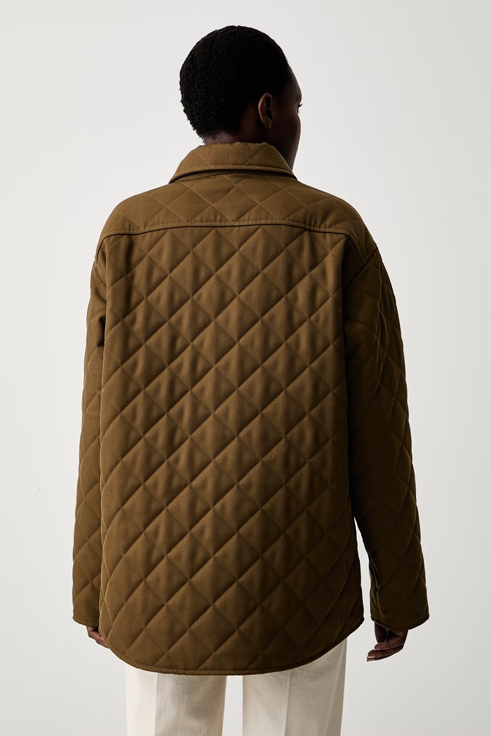 Odzież A.P.C. kurtka przejściowa damska z dodatkiem wełny blouson georges PSANG.M32034 zielony