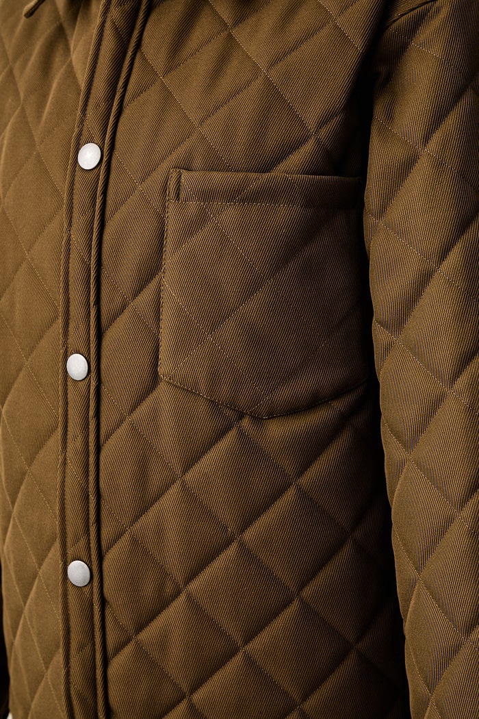 A.P.C. kurtka przejściowa damska z dodatkiem wełny blouson georges PSANG.M32034 zielony