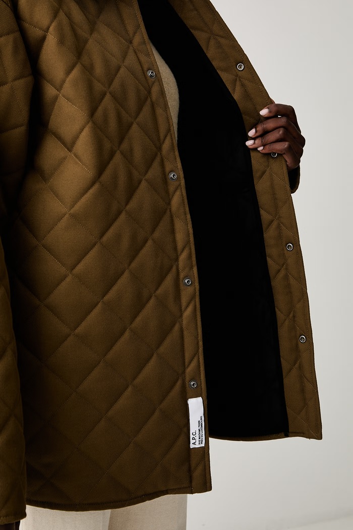 A.P.C. kurtka przejściowa damska z dodatkiem wełny blouson georges PSANG.M32034