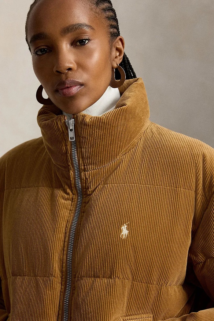 Polo Ralph Lauren kurtka puchowa damska brązowy 211B20376