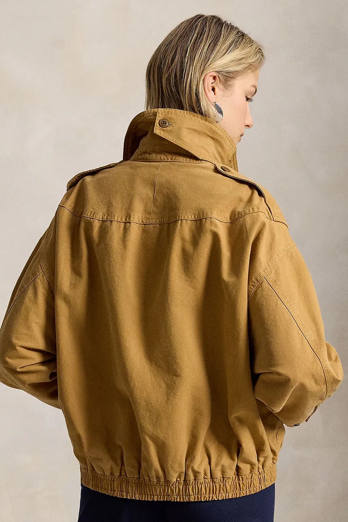 Polo Ralph Lauren kurtka przejściowa damska bawełniana 211B17302 brązowy AW26