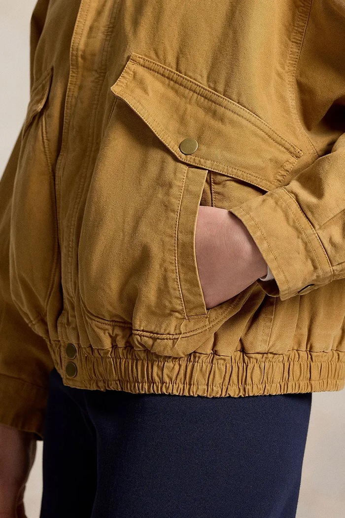 Polo Ralph Lauren kurtka przejściowa damska bawełniana 211B17302 brązowy