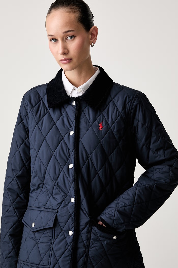 Polo Ralph Lauren kurtka pikowana damska 211B17293 granatowy
