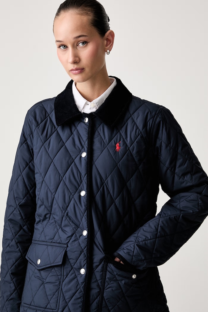Polo Ralph Lauren kurtka pikowana damska 211B17293 granatowy