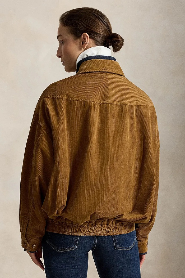 Polo Ralph Lauren Kurtka damska z bawełną 211A99750 brązowy AW26