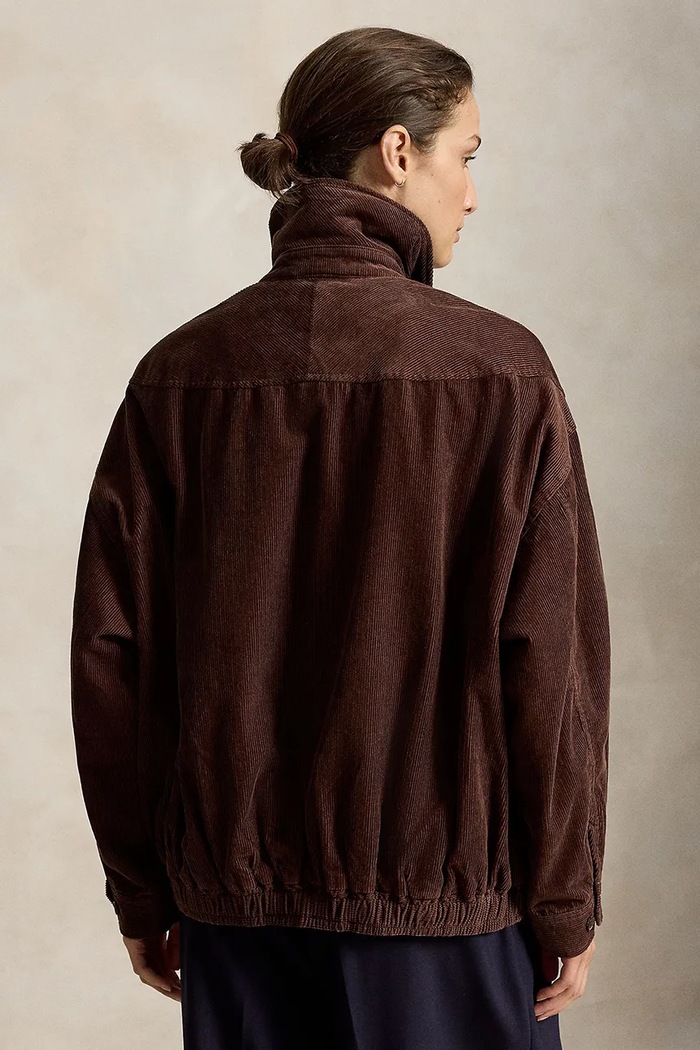 Polo Ralph Lauren Kurtka damska z bawełną 211A99750 brązowy AW26