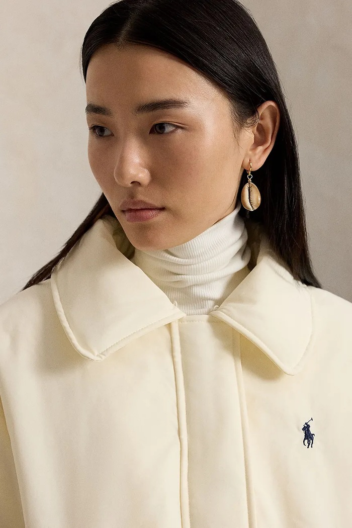 Πουπουλένιο μπουφάν γυναικείο Polo Ralph Lauren 211A97141 μπεζ