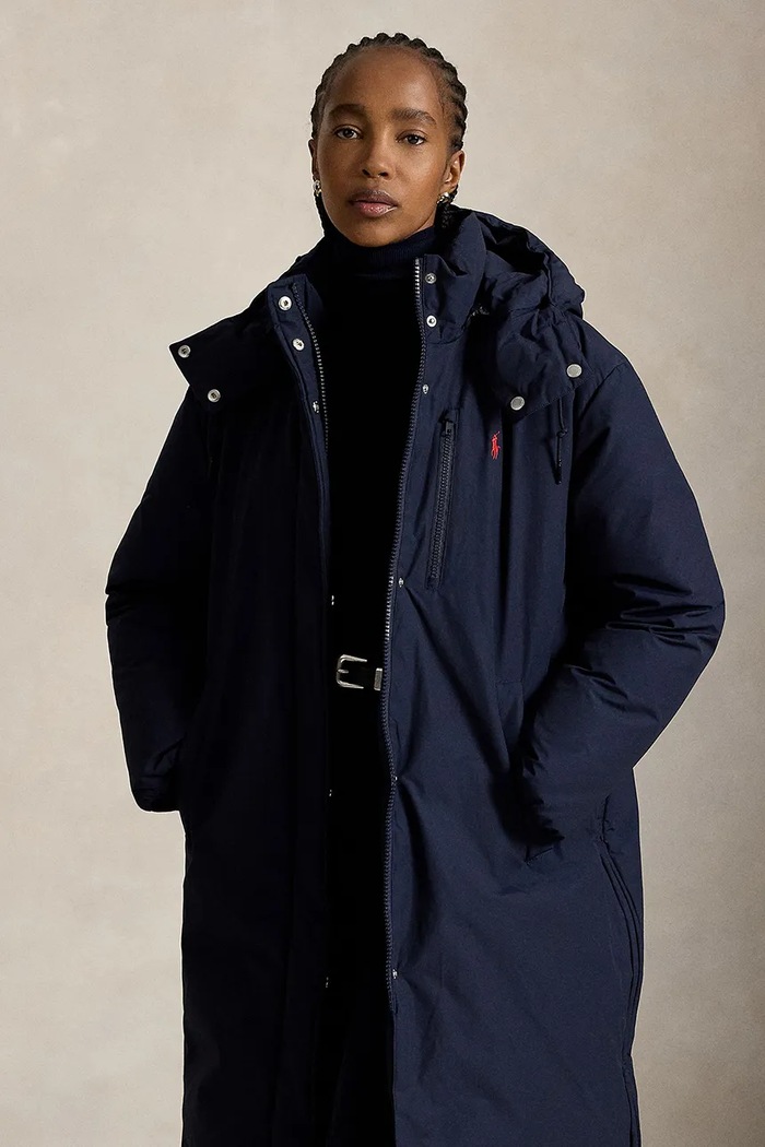 Odzież Polo Ralph Lauren kurtka puchowa damska 211A97137 granatowy