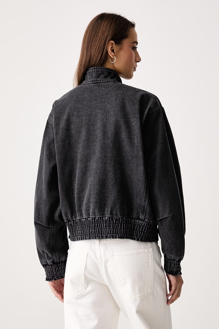 Odzież adidas Krótka kurtka damska jeansowa Denim Pack KV0626 czarny