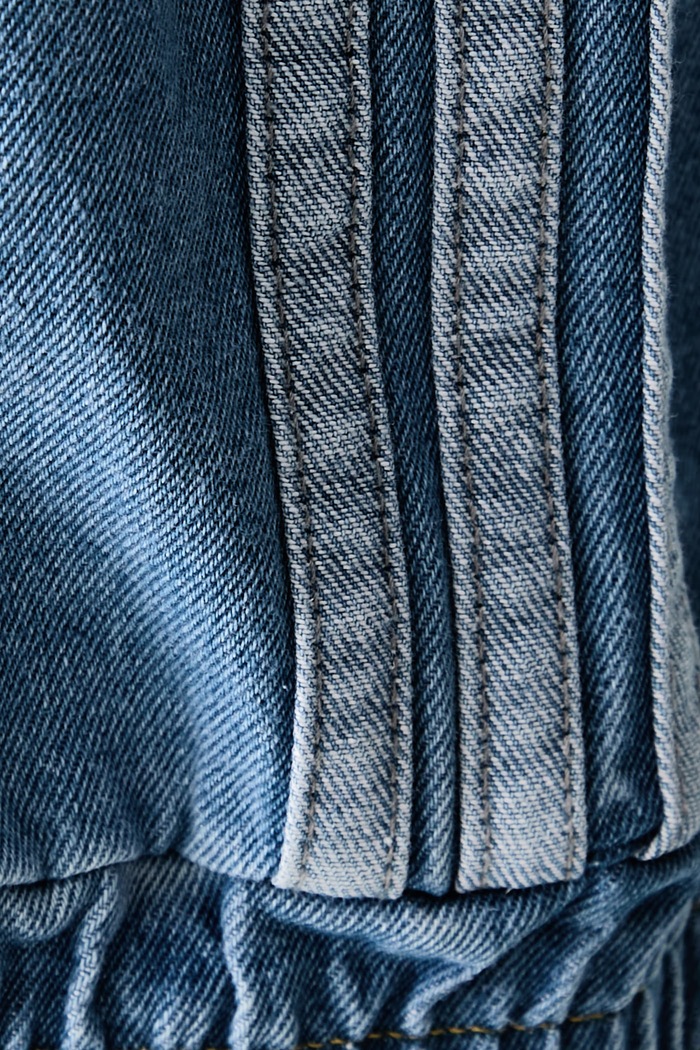 Traper jakna za žene od pamuka Denim Pack adidas plava KV0625