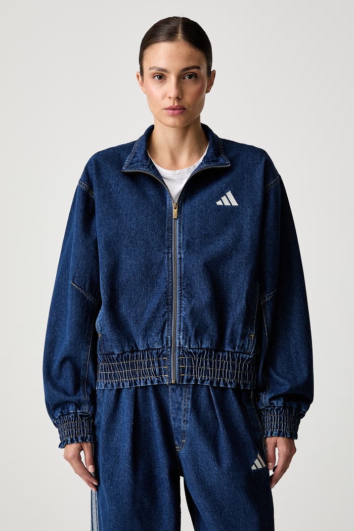 adidas kurtka damska jeansowa Denim Pack granatowy KV0624
