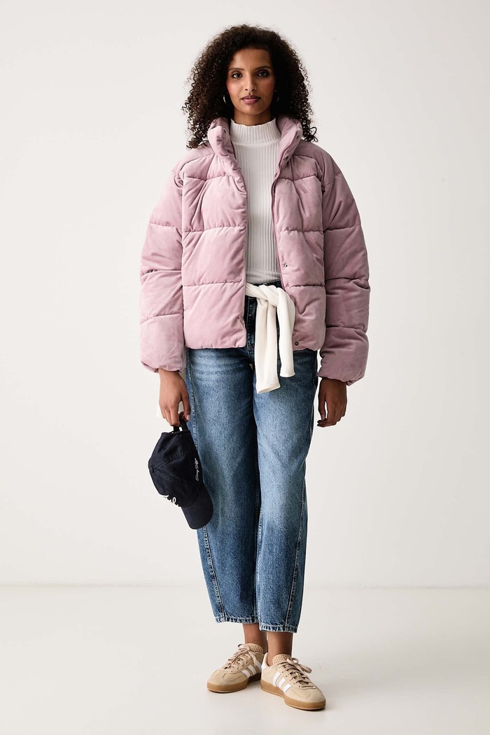 adidas Jakna za žene od velura Helionic KQ8767 roza AW26