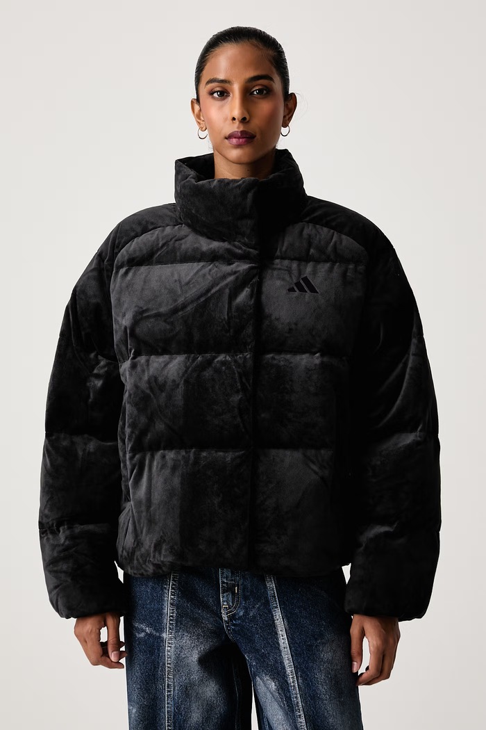adidas Kratka jakna za žene Helionic crna KQ8765