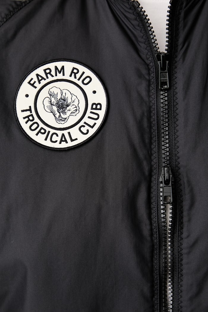 adidas kurtka przejściowa damska x Farm Rio KR0282 czarny