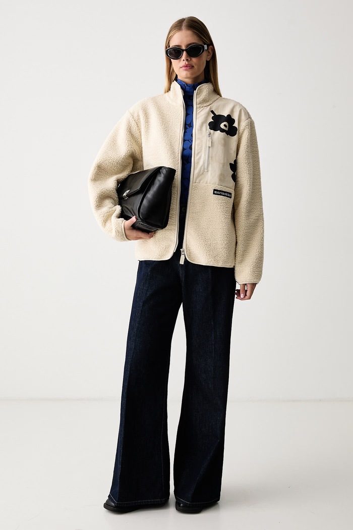 Marimekko Kratka jakna za žene 096232 bež AW26