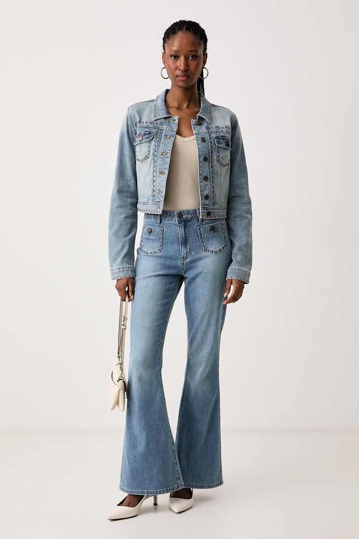 Guess Damskie jeansowe AZURE W6BN26.D2320 niebieski AW26