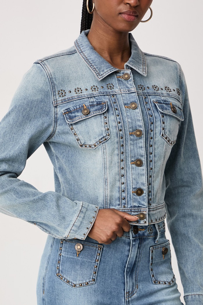 Damskie jeansowe AZURE Guess W6BN26.D2320 niebieski