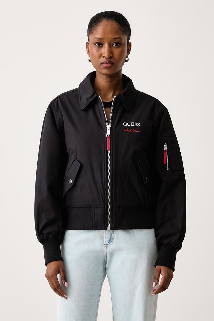 Guess Kratka jakna za žene x MARILYN MONROE crna W6BL73.W4507